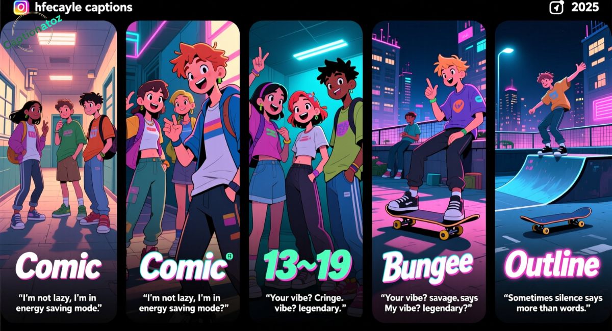 450+ Teen Goon Captions for 2025 Funny, Savage & Heartfelt Lines for Every Teen Mood