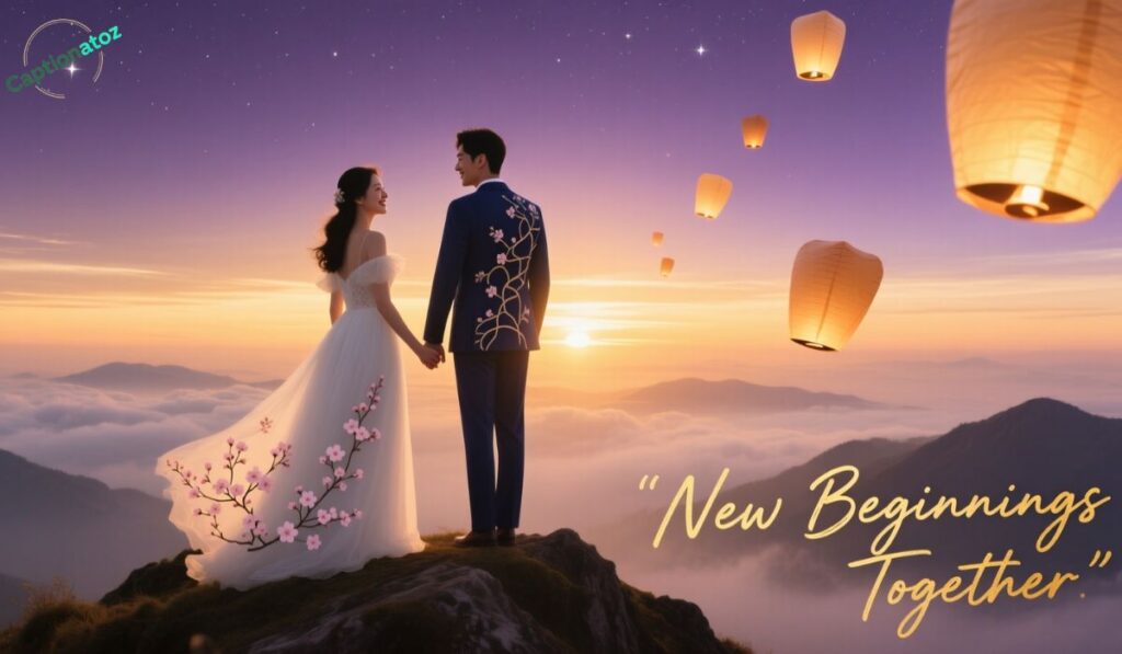 Captions Celebrating Beginnings