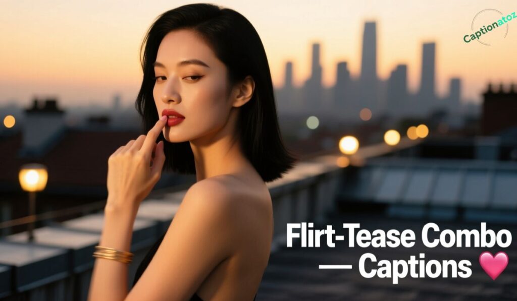Flirt-Tease Combo Captions 💋