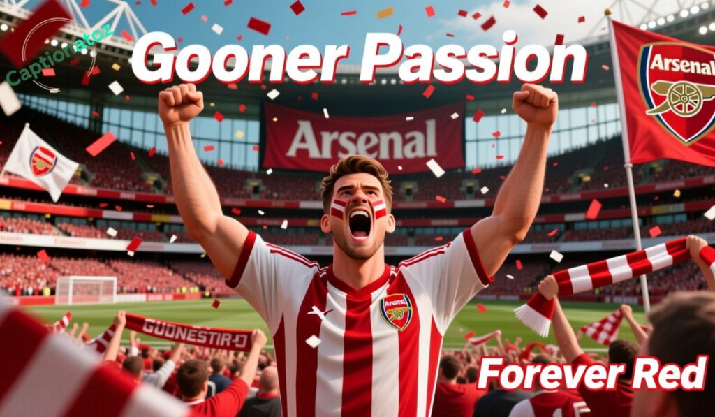 Gooner Passion Captions