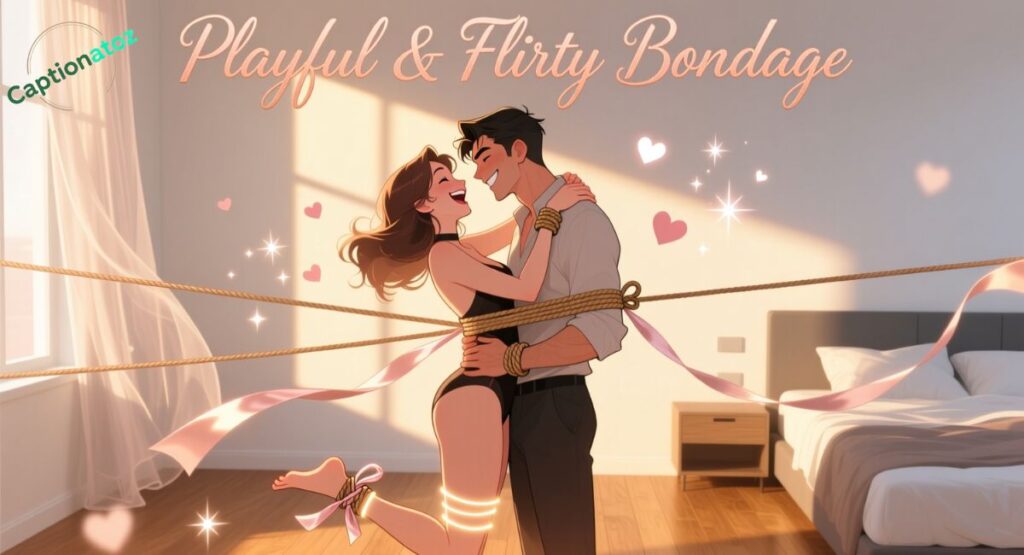 Playful & Flirty Bondage Captions