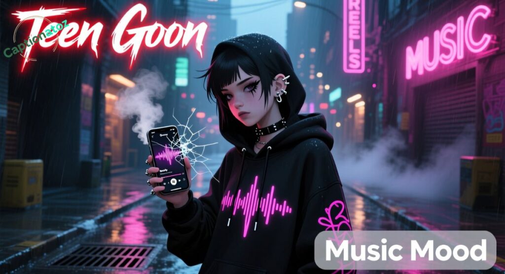 Teen Goon Music Mood Captions for Spotify & Reels Lovers