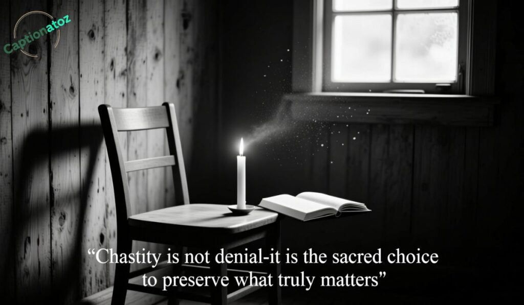 Thought Provoking Chastity Captions for Daily Reflection