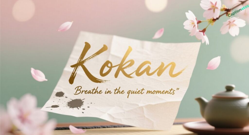 🌺 Short & Aesthetic Kokan Captions for Reels and Posts