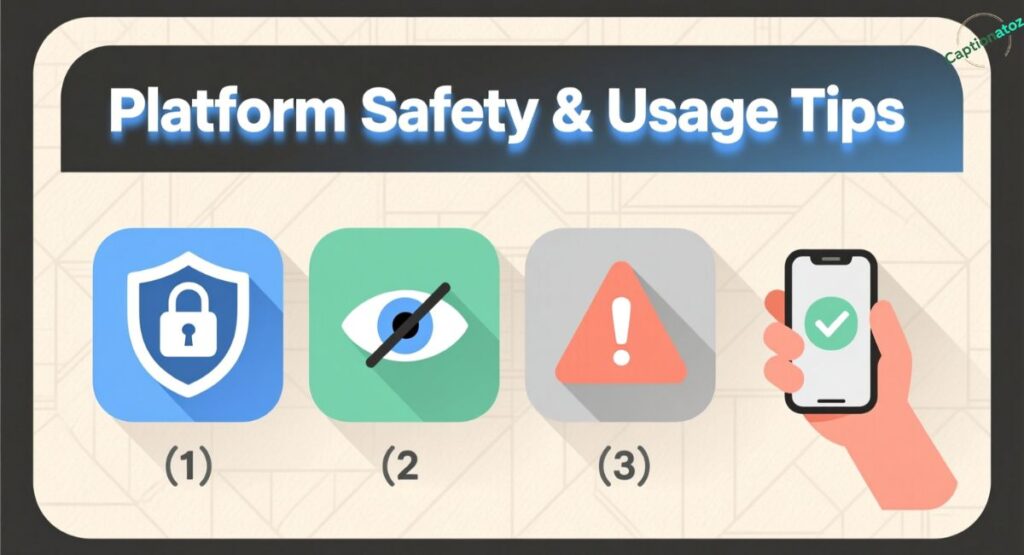 Platform Safety & Usage Tips 📱🔒