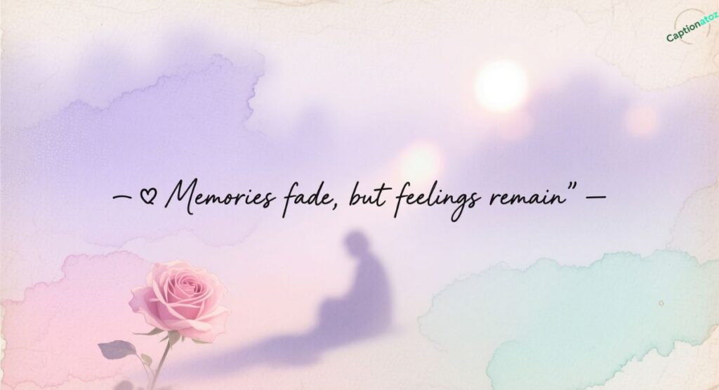 💭 Emotional, Reflective & Nostalgic Hotpast Captions